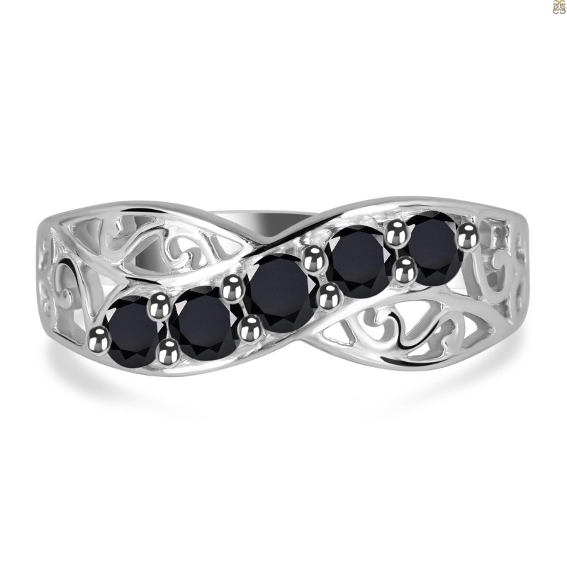 Black Tourmaline Ring BLS-RDR-462.