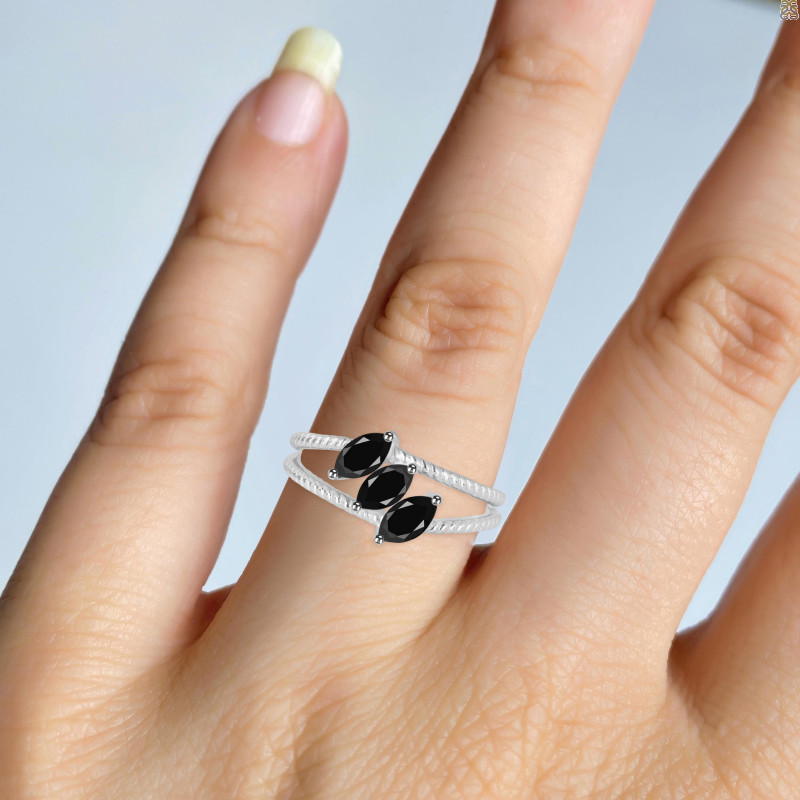 Black Tourmaline Ring BLS-RDR-473.