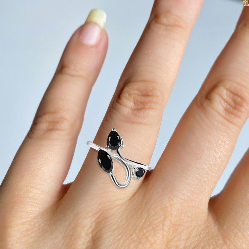 Black Tourmaline Ring BLS-RDR-6.