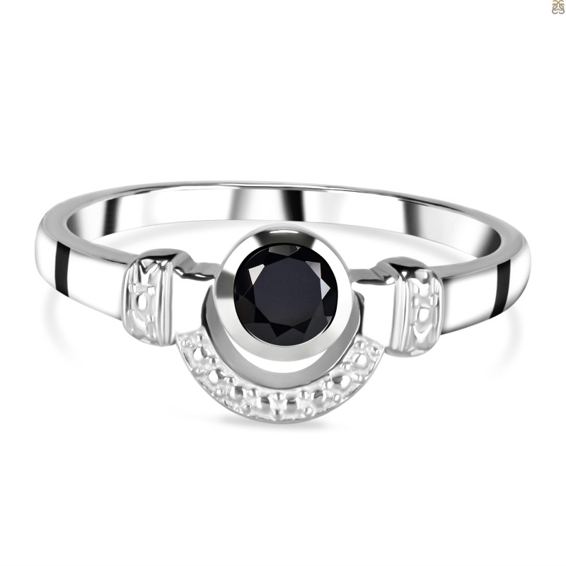 Black Tourmaline Ring BLS-RDR-7.