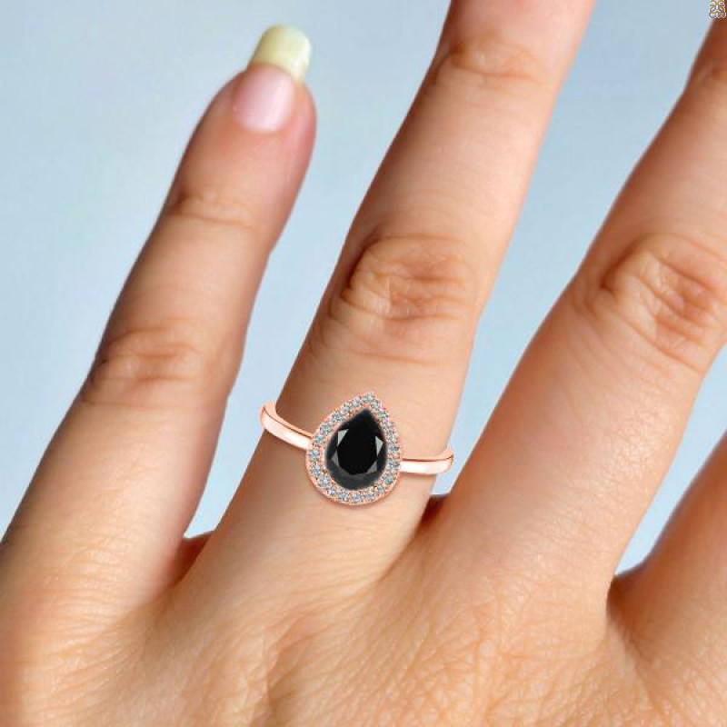 Black Tourmaline Ring BLS-RR-401.