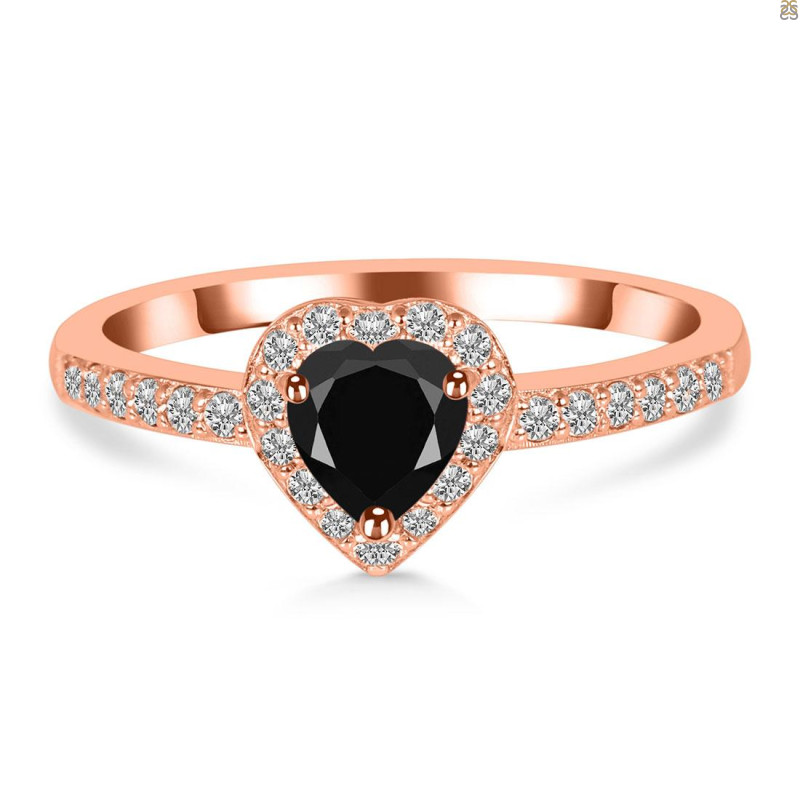  Black Tourmaline & White Topaz Ring BLS-RR-423.