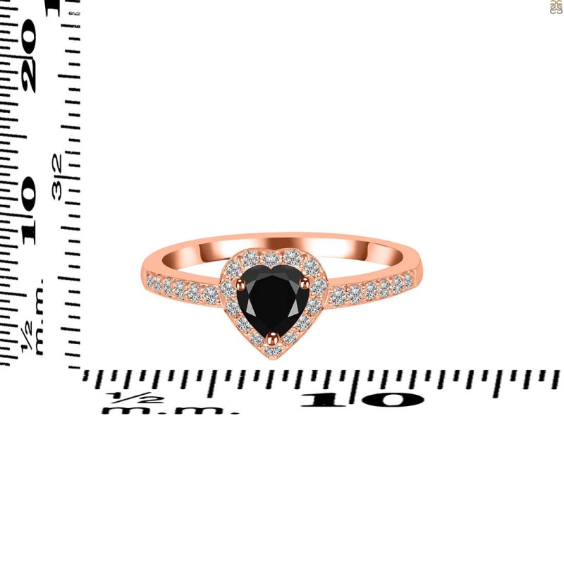 Black Tourmaline & White Topaz Ring BLS-RR-423.