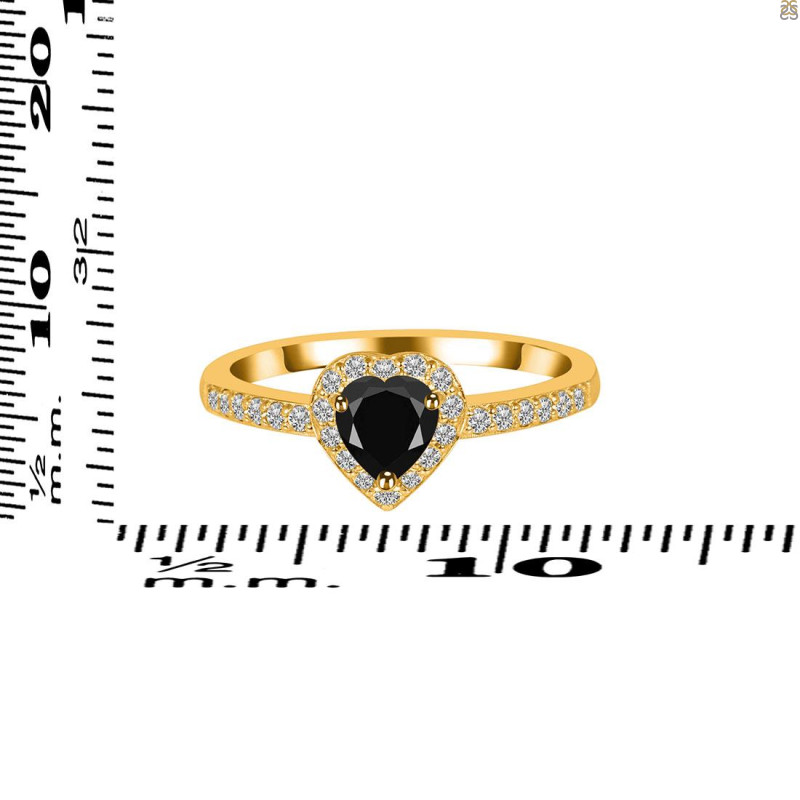  Black Tourmaline & White Topaz Ring BLS-RR-423.