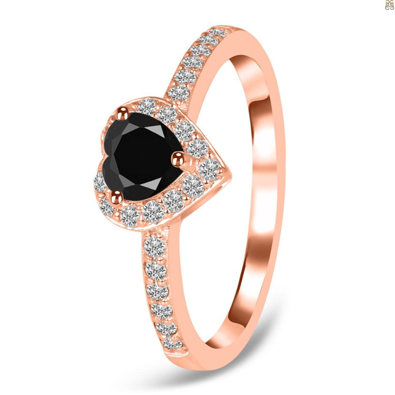  Black Tourmaline & White Topaz Ring BLS-RR-423.