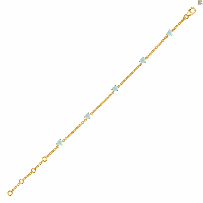 Blue Chalcedony Bracelet BLX-RDB-169.