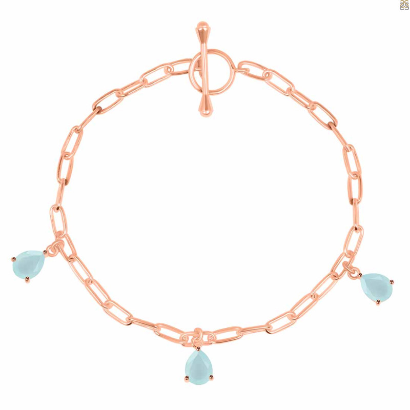 Blue Chalcedony Bracelet BLX-RDB-171.