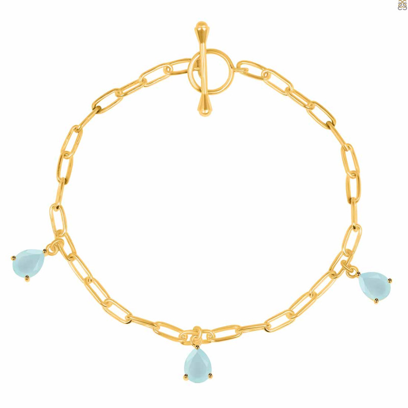Blue Chalcedony Bracelet BLX-RDB-171.