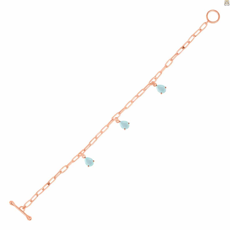 Blue Chalcedony Bracelet BLX-RDB-171.