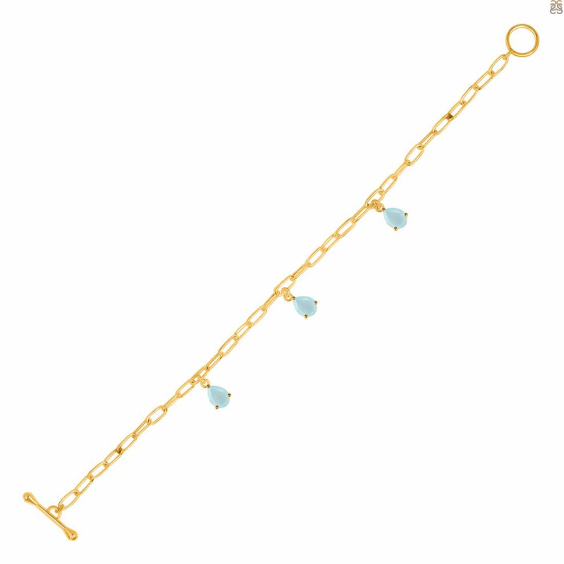 Blue Chalcedony Bracelet BLX-RDB-171.