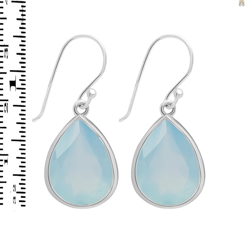 Blue Chalcedony Earring BLX-RDE-1253.