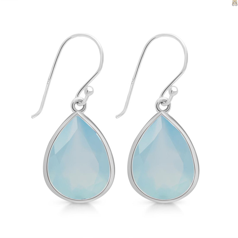 Blue Chalcedony Earring BLX-RDE-1253.