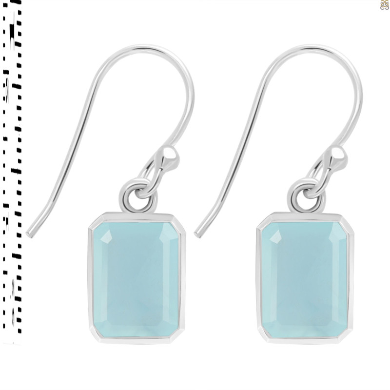 Blue Chalcedony Earring BLX-RDE-1328.