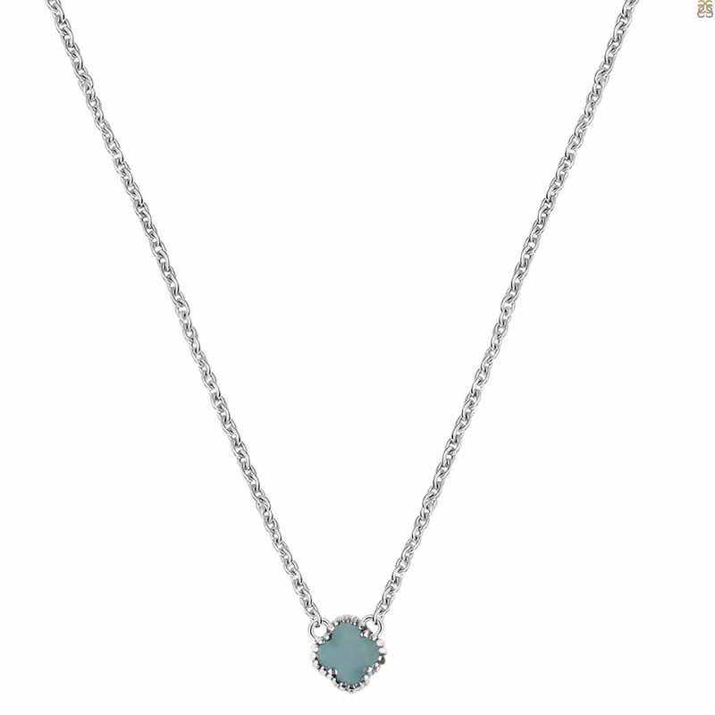 Blue Chalcedony Necklace BLX-RDN-464.