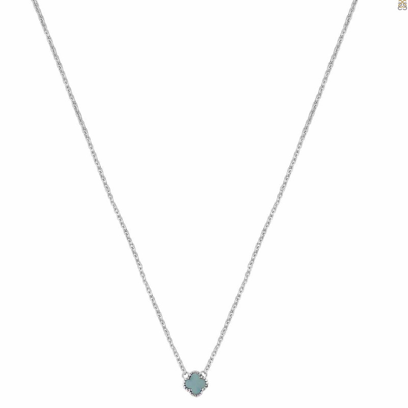 Blue Chalcedony Necklace BLX-RDN-465.