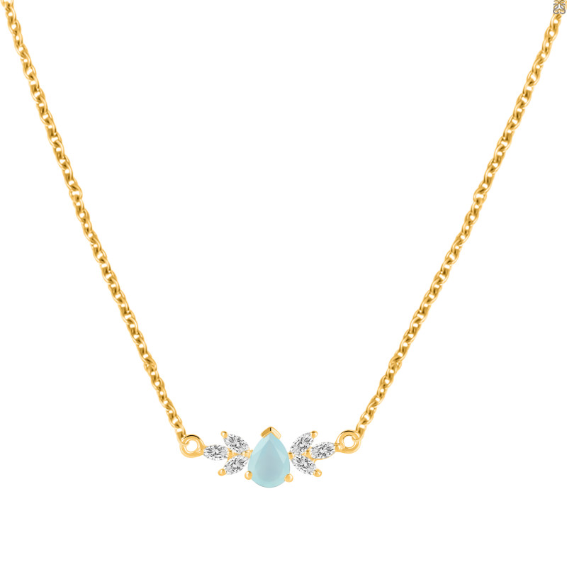 Blue Chalcedony Necklaces BLX-RDN-471.
