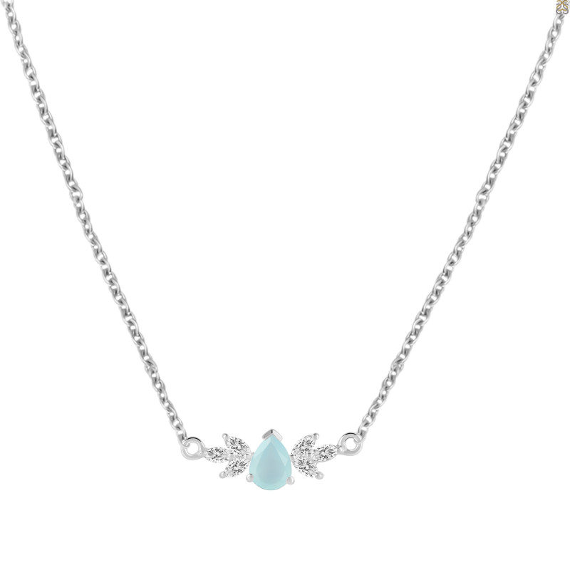 Blue Chalcedony Necklaces BLX-RDN-471.