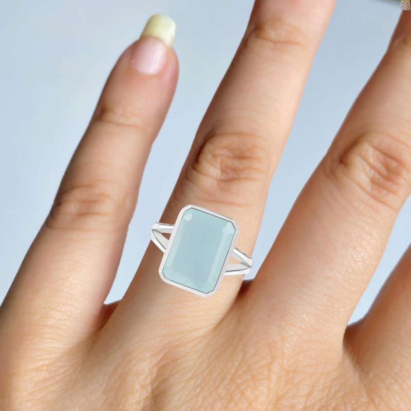 Blue Chalcedony Ring BLX-RDR-1917.