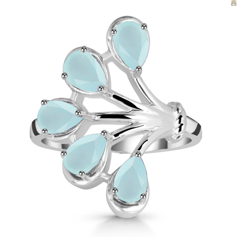 Blue Chalcedony Ring BLX-RDR-2062.