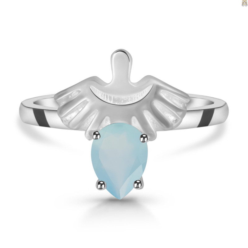 Blue Chalcedony Ring BLX-RDR-2156.