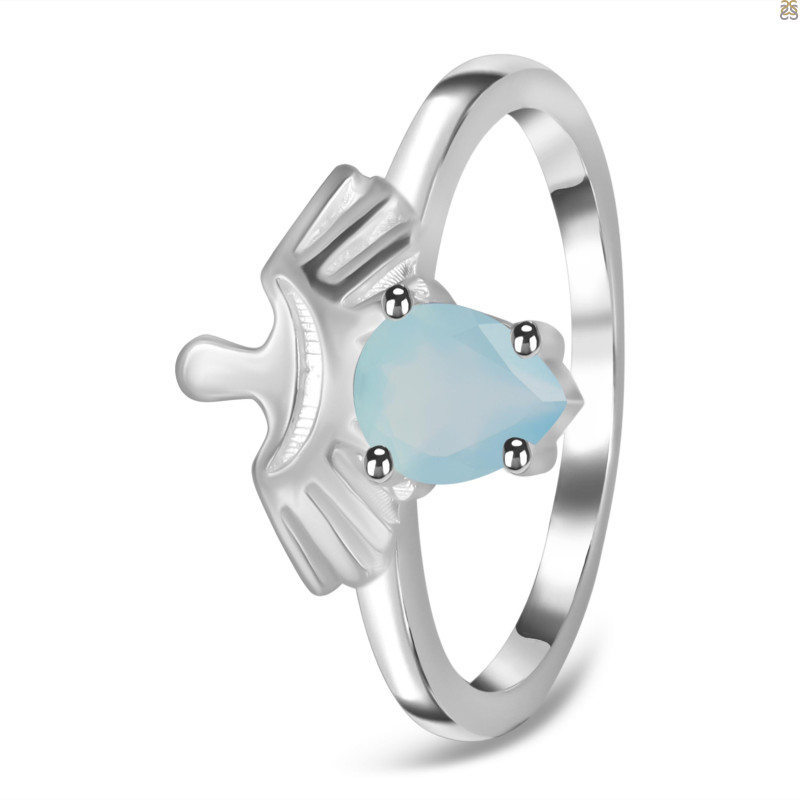 Blue Chalcedony Ring BLX-RDR-2156.