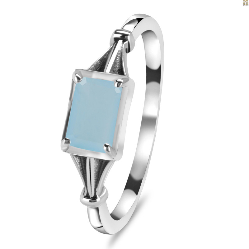 Blue Chalcedony Ring BLX-RDR-2287.