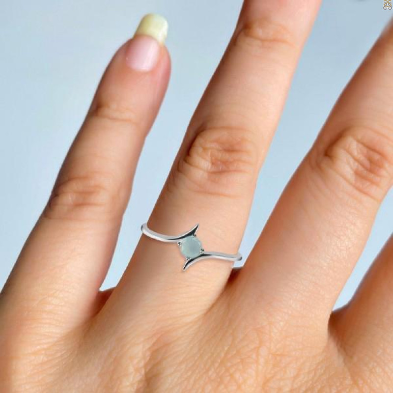Blue Chalcedony Ring BLX-RDR-2633.