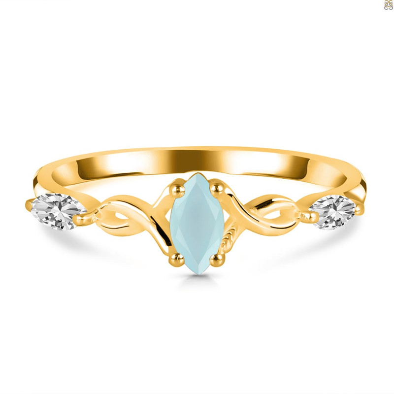Blue Chalcedony Ring BLX-RDR-2663.