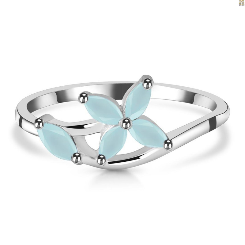 Blue Chalcedony Ring BLX-RDR-2673.