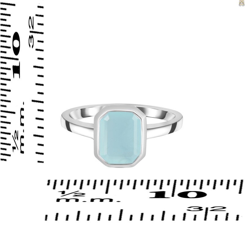 Blue Chalcedony Ring BLX-RDR-2765.