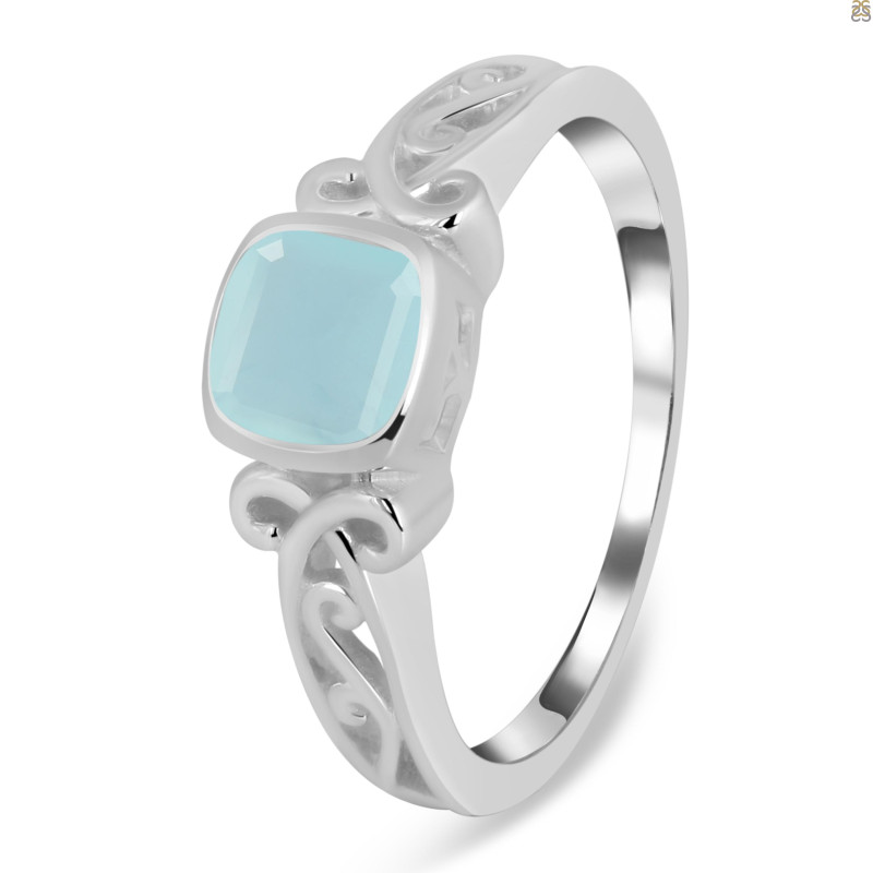 Blue Chalcedony Ring BLX-RDR-2840.