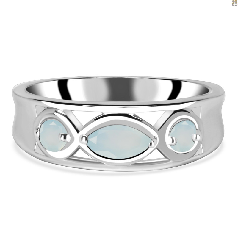 Blue Chalcedony Ring BLX-RDR-29.
