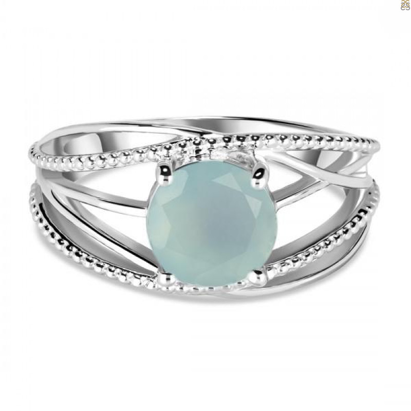 Blue Chalcedony Ring BLX-RDR-30.