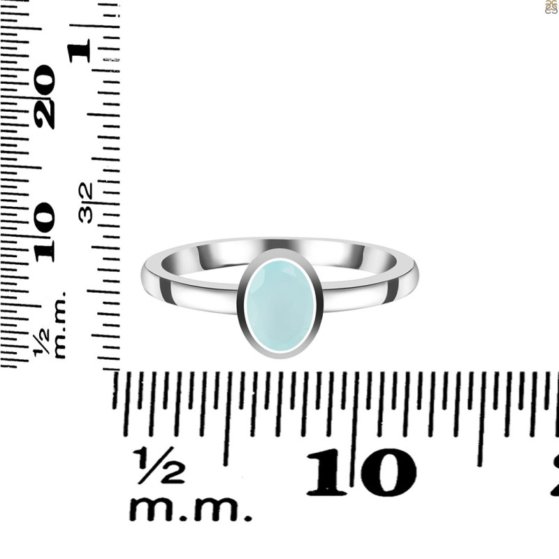 Blue Chalcedony Ring BLX-RDR-3251.