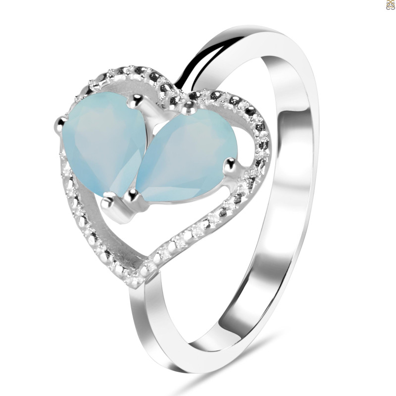 Blue Chalcedony Ring BLX-RDR-35.