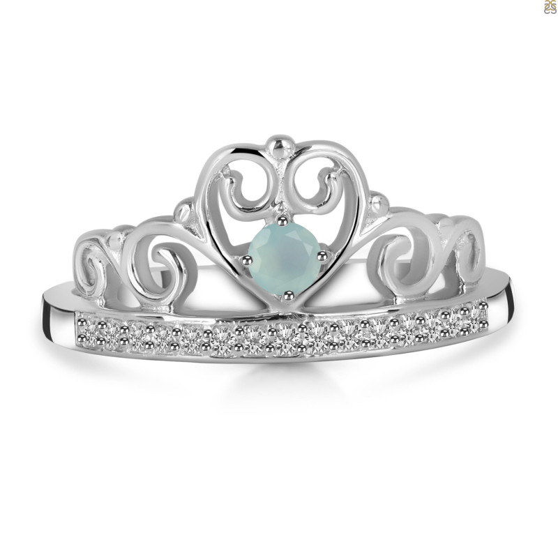 Blue Chalcedony Ring BLX-RDR-356.