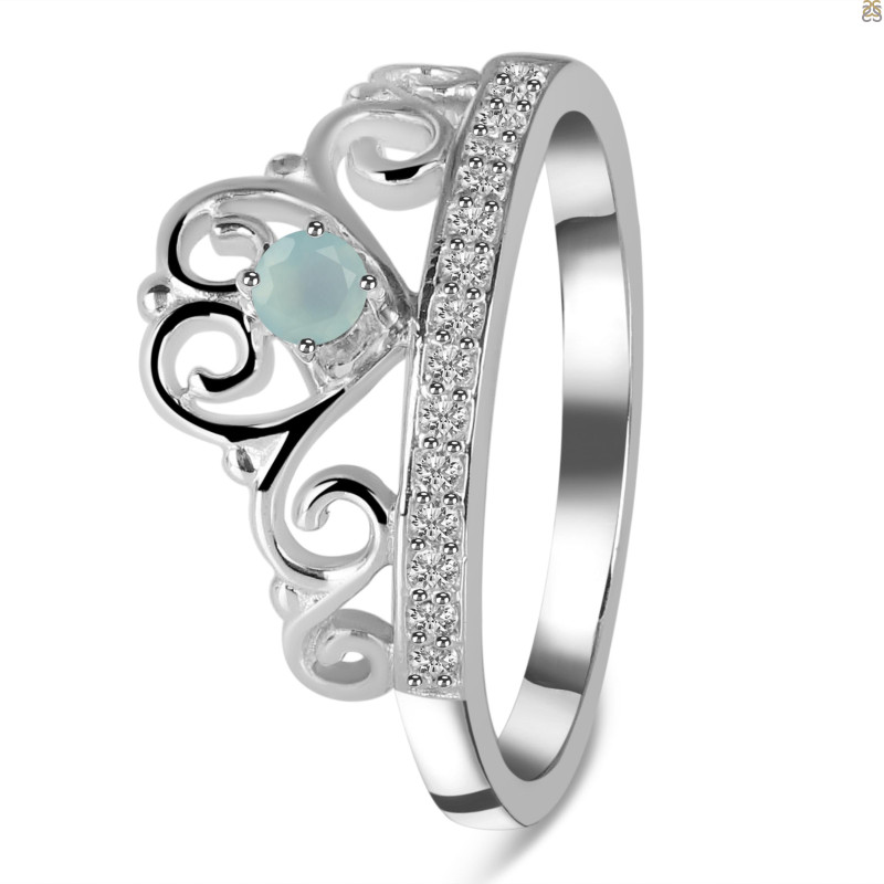Blue Chalcedony Ring BLX-RDR-356.