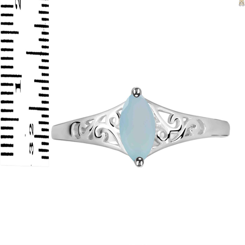 Blue Chalcedony Ring BLX-RDR-386.