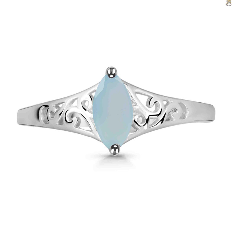Blue Chalcedony Ring BLX-RDR-386.