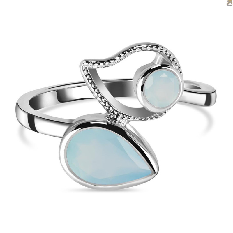 Blue Chalcedony Ring BLX-RDR-39.