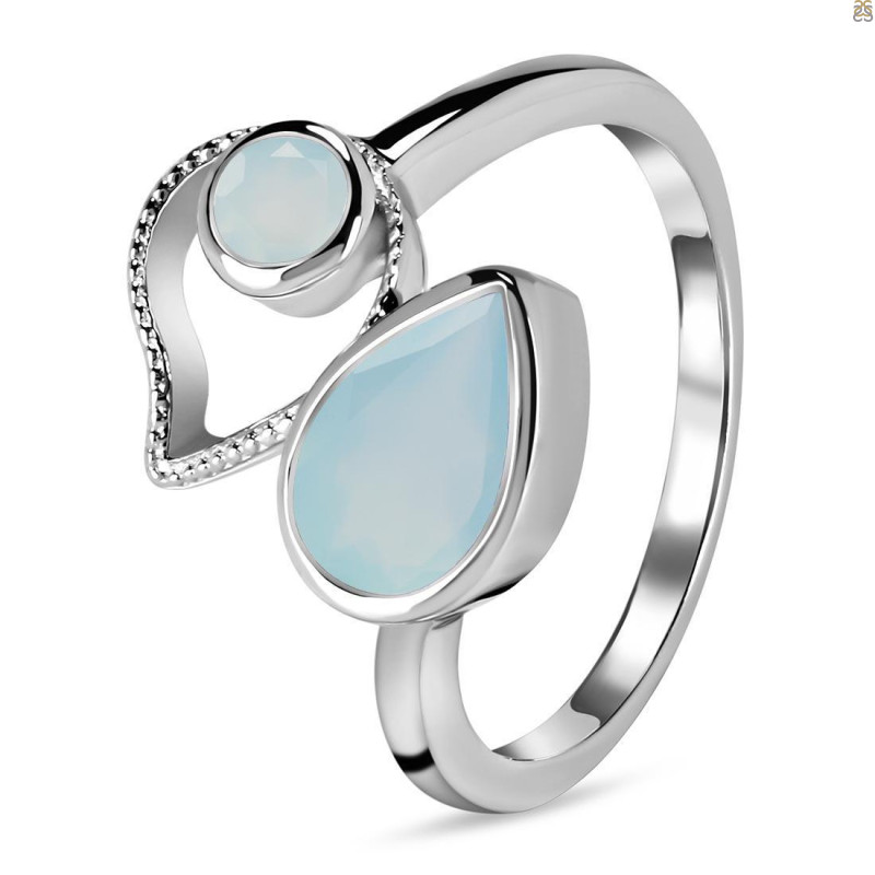 Blue Chalcedony Ring BLX-RDR-39.