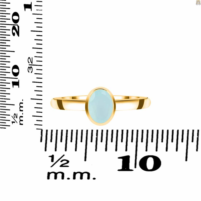 Blue Chalcedony Ring BLX-RDR-4032.