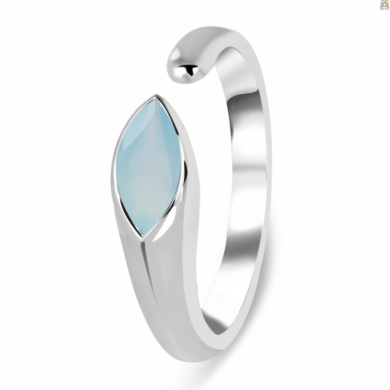Blue Chalcedony Ring BLX-RDR-466.