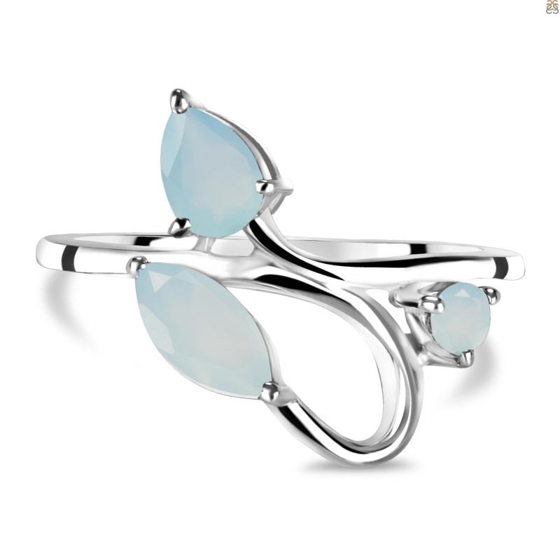 Blue Chalcedony Ring BLX-RDR-6.