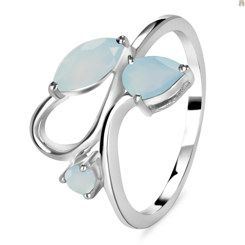 Blue Chalcedony Ring BLX-RDR-6.