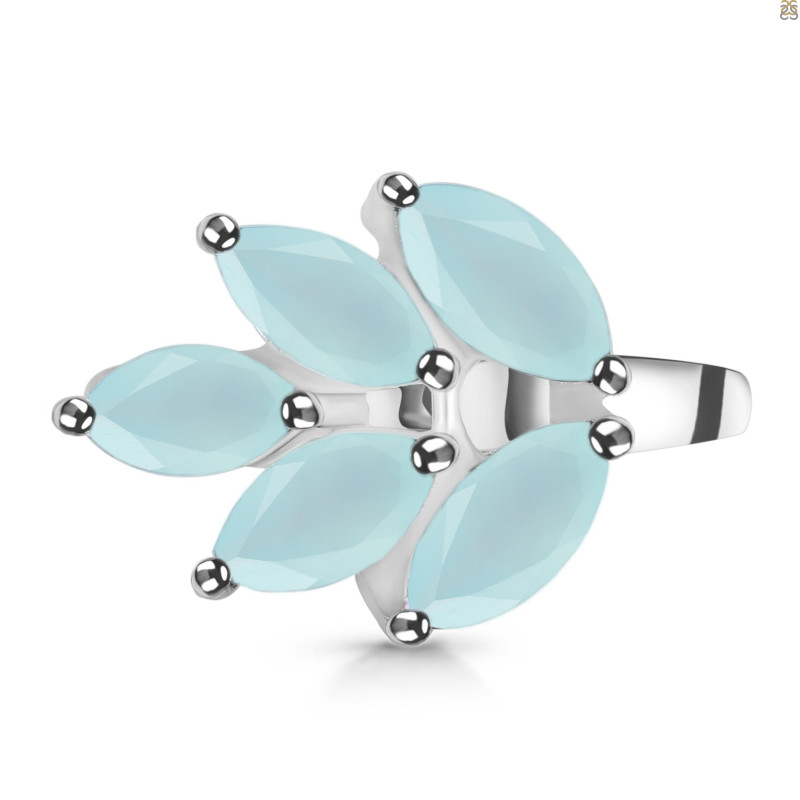 Blue Chalcedony Ring BLX-RDR-8.