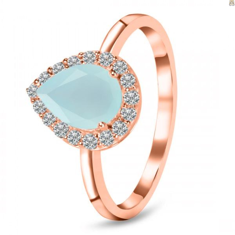 Blue Chalcedony Ring BLX-RR-401.