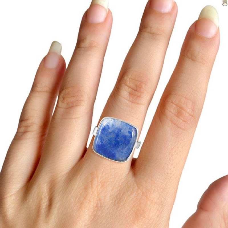 Blue Quartz Adjustable Ring-ADJ-R BQZ-2-11