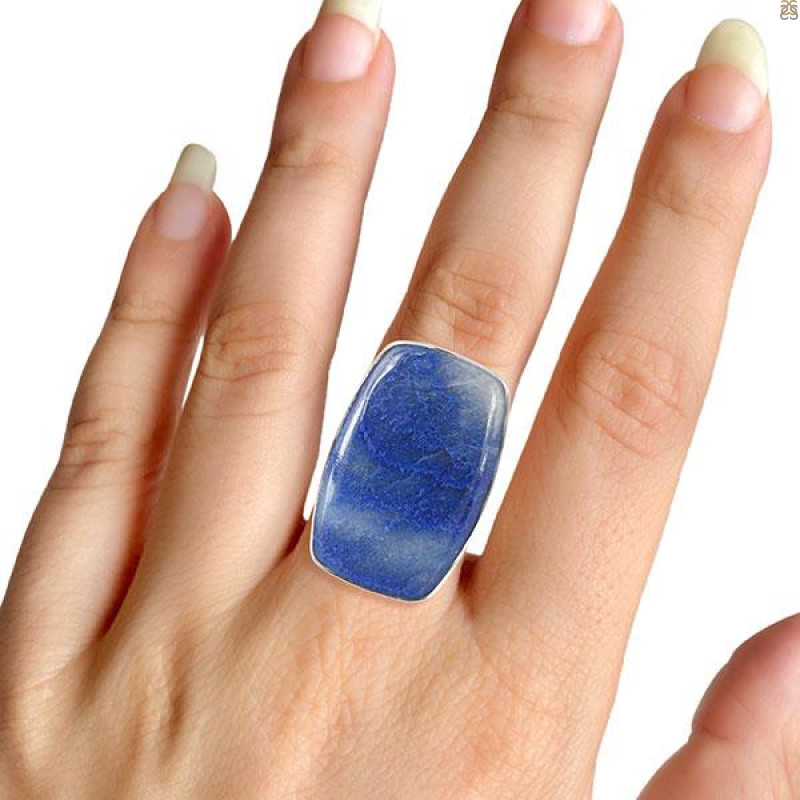 Blue Quartz Adjustable Ring-ADJ-R BQZ-2-15