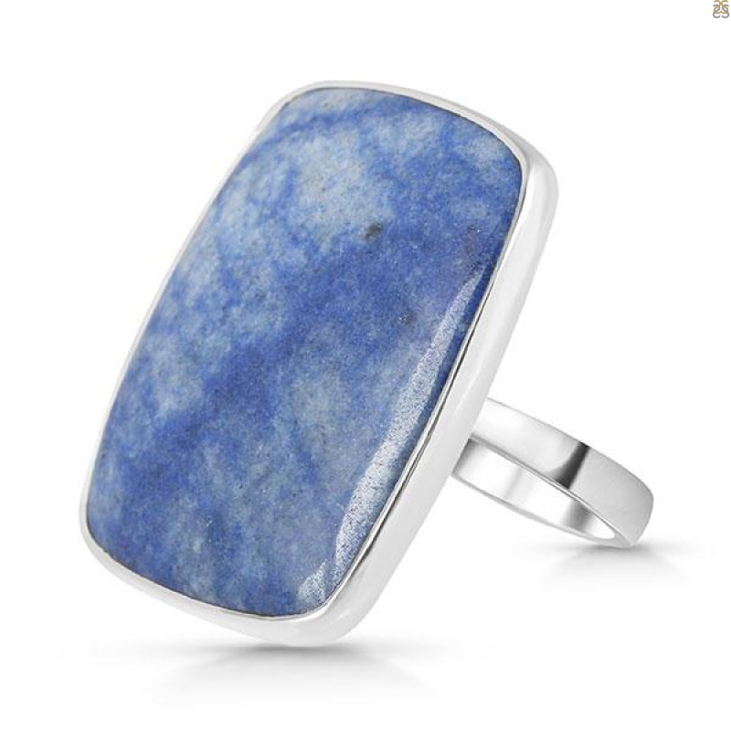 Blue Quartz Adjustable Ring-ADJ-R BQZ-2-24